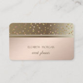 Carte De Visite Classy Moderne Géométrique, Abstrait, Confetti (Devant)