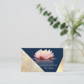 Carte De Visite Classy Moderne Géométrique, Abstrait Faux Gold, Bl (Debout devant)