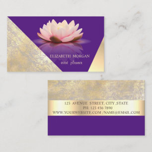 Carte De Visite Classy Moderne Géométrique, Abstrait Faux Or, Viol