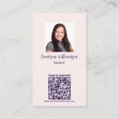 Carte De Visite Classy Nice de vous rencontrer ! Connectez-vous so (Dos)