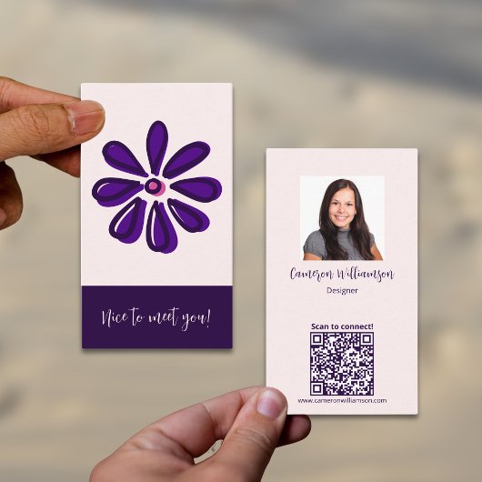 Carte De Visite Classy Nice de vous rencontrer ! Connectez-vous so