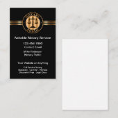 Carte De Visite Classy Notary Public Services (Devant / Derrière)