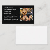 Carte De Visite Classy Pet Grooming Business Cards Design (Devant / Derrière)
