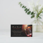 Carte De Visite Classy Pouring Bourgogne Red Wine Winery (Debout devant)