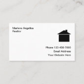 Carte De Visite  Classy Real Estate Business Cards (Dos)