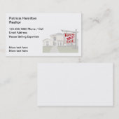 Carte De Visite Classy Real Estate Theme (Devant / Derrière)