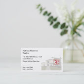 Carte De Visite Classy Real Estate Theme (Debout devant)