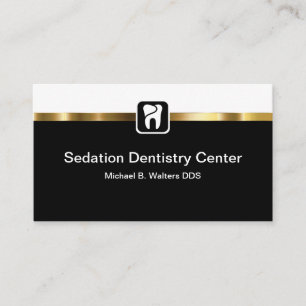 Carte De Visite Classy Sedation Dentistère Bureau Dentiste