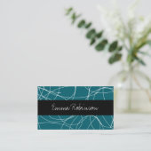 Carte De Visite Classy Trendy Monogram Business Cards (Debout devant)