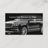 Carte De Visite Classy Uber Driver Transportation Business Cards (Devant)