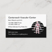 Carte De Visite Classy Vascular Vein Care Appointment Cards (Devant)