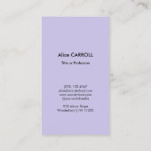 Carte De Visite Claude Monet - Agapanthus - Code QR (Dos)