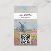 Carte De Visite Claude Monet - Champs de tulipes, La Haye - Code Q (Devant)