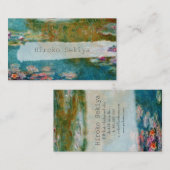 Carte De Visite Claude Monet, Étang de nénuphars à Giverny (Devant / Derrière)