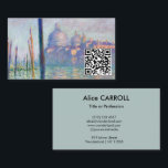 Carte De Visite Claude Monet - Grand Canal, Venise - Code QR<br><div class="desc">Le Grand Canal,  Venise - Claude Monet,  Huile sur toile,  1908</div>