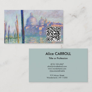 Carte De Visite Claude Monet - Grand Canal, Venise - Code QR