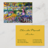 Carte De Visite Claude Monet : Jardin d'iris par Giverny (Devant / Derrière)