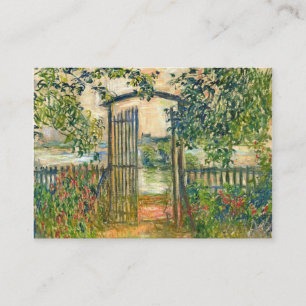 Carte De Visite Claude Monet : La porte de jardin chez Vetheuil
