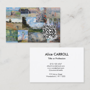 Carte De Visite Claude Monet - Patchwork de chefs-d'oeuvre - Code 