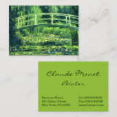 Carte De Visite Claude Monet : Pont au-dessus d'un étang des (Devant / Derrière)