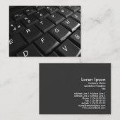 Carte De Visite Clavier (Devant / Derrière)