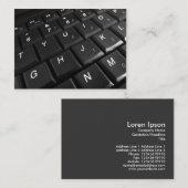 Carte De Visite Clavier 02 (Devant / Derrière)