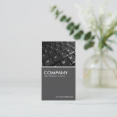 Carte De Visite Clavier - 70pc gris (Debout devant)