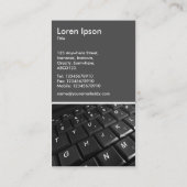 Carte De Visite Clavier - 70pc gris (Dos)