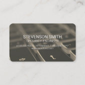 Carte De Visite Clavier | Caméra de sécurité | Logo technologique (Dos)