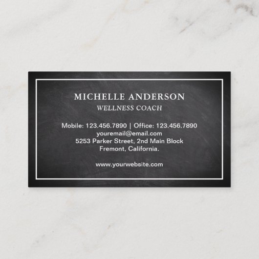 Carte De Visite Clavier classique moderne (Dos)