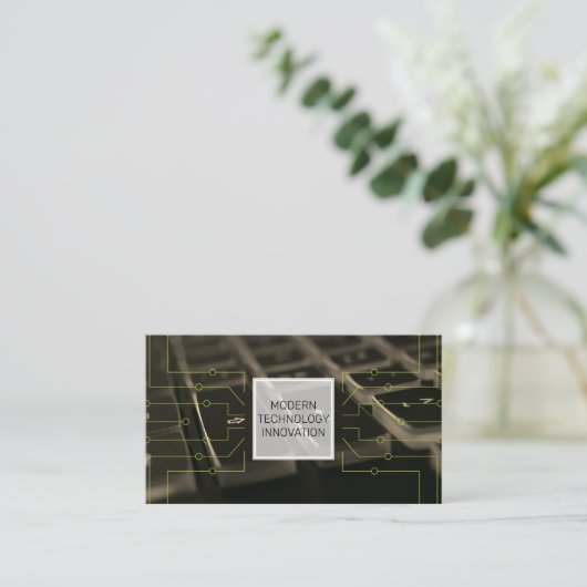 Carte De Visite Clavier | Coder | Programmeur | Développeur logici (Debout devant)