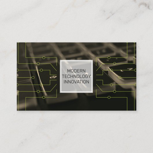 Carte De Visite Clavier | Coder | Programmeur | Développeur logici (Devant)