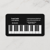 Carte De Visite Clavier de l'enseignant compositeur musicien (Devant)