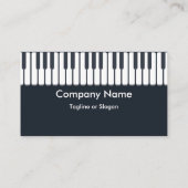 Carte De Visite Clavier de piano (Dos)