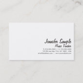 Carte De Visite Clavier de piano élégant professionnel professeur  (Dos)