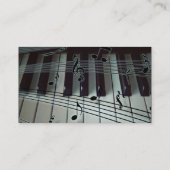 Carte De Visite Clavier de piano G-Clef (Dos)