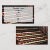 Carte De Visite Clavier d'orgue (Devant / Derrière)