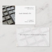 Carte De Visite Clavier et fondu de la calculatrice (Devant / Derrière)