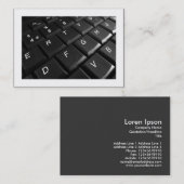 Carte De Visite Clavier (frontière) (Devant / Derrière)