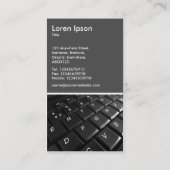 Carte De Visite Clavier II - Gris 70 pc (Dos)