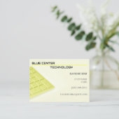 Carte De Visite Clavier Jaune Technologie de l'information (Debout devant)