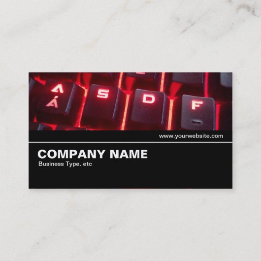 Carte De Visite Clavier luminescent Halfway V2 (Devant)
