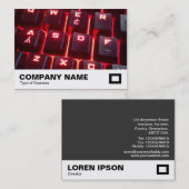 Carte De Visite Clavier lumineux (Devant / Derrière)