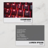 Carte De Visite Clavier lumineux (Devant / Derrière)