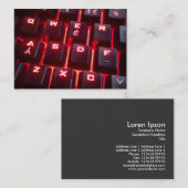 Carte De Visite Clavier lumineux (Devant / Derrière)