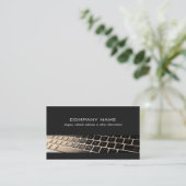 Carte De Visite Clavier noir du technicien de réparation informati (Debout devant)