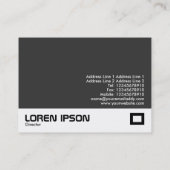 Carte De Visite Clavier - noir et blanc (Dos)