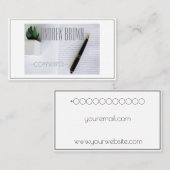 Carte de visite Clavier Ordinateur Copywriter (Devant / Derrière)