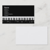 Carte De Visite Clavier pour piano (Devant / Derrière)