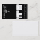 Carte De Visite Clavier pour piano (Devant / Derrière)